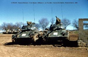 Le Telagh - Route de Bossuet - Ferme Boujon - 9e Hussards - Chars du 3e Escadron - 1959